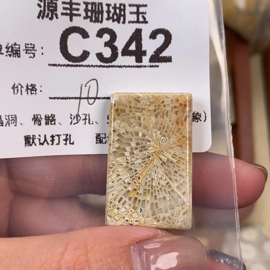 硅化玉颈饰未镶嵌娜*子
