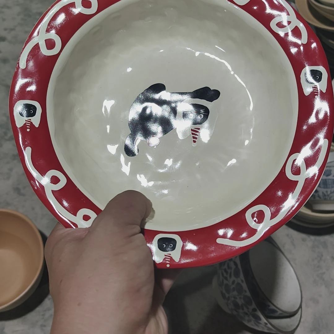 瑕疵陶瓷介意不拍小猫盘