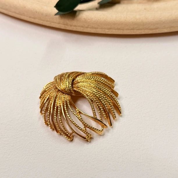 铜合金胸针 【六六中古】孤品复古烟花胸针th6676