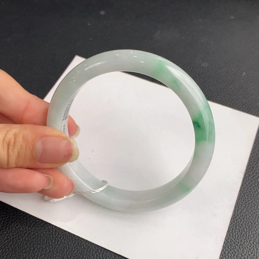 翡翠未镶嵌手镯5号57-58正圈