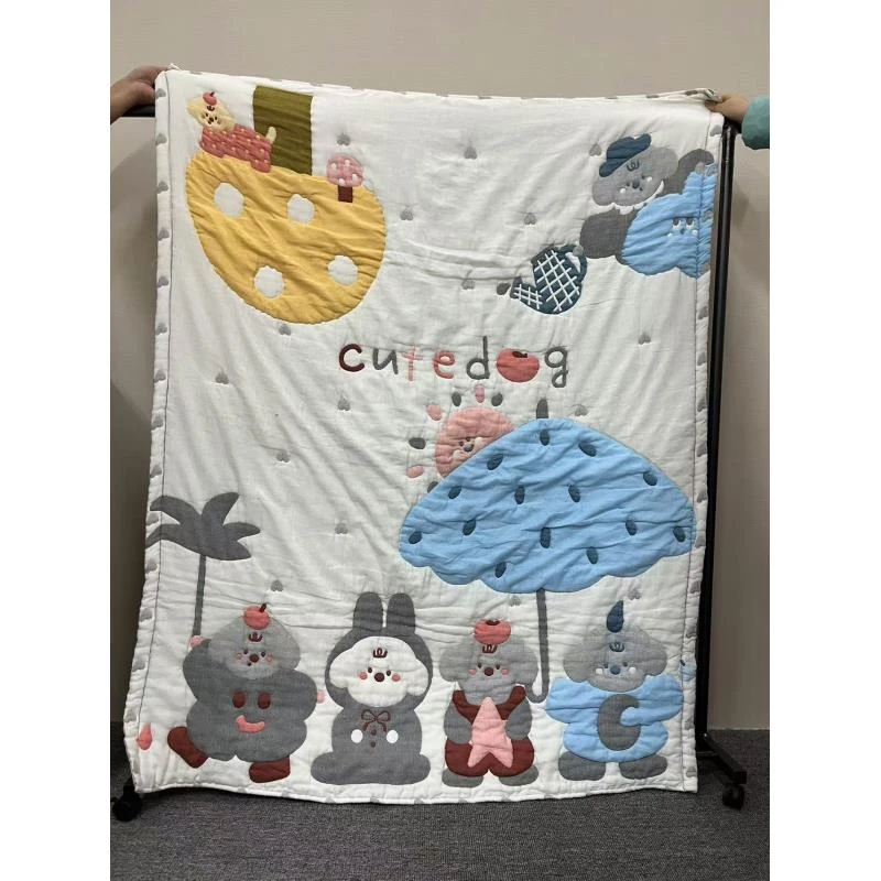 【小伙伴】120*150cmA类全棉纱布泡芙被