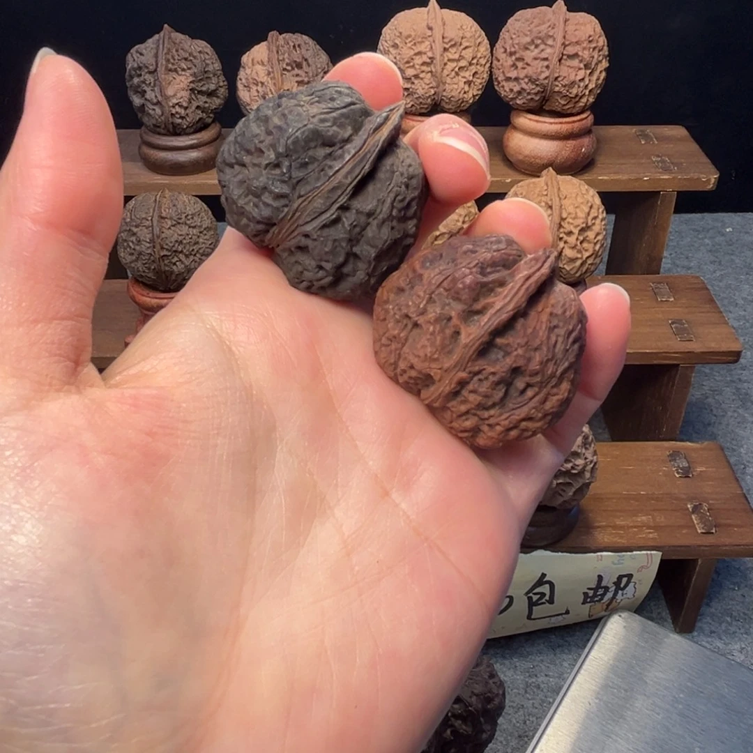 文玩核桃吊坠z七彩石壶37mm