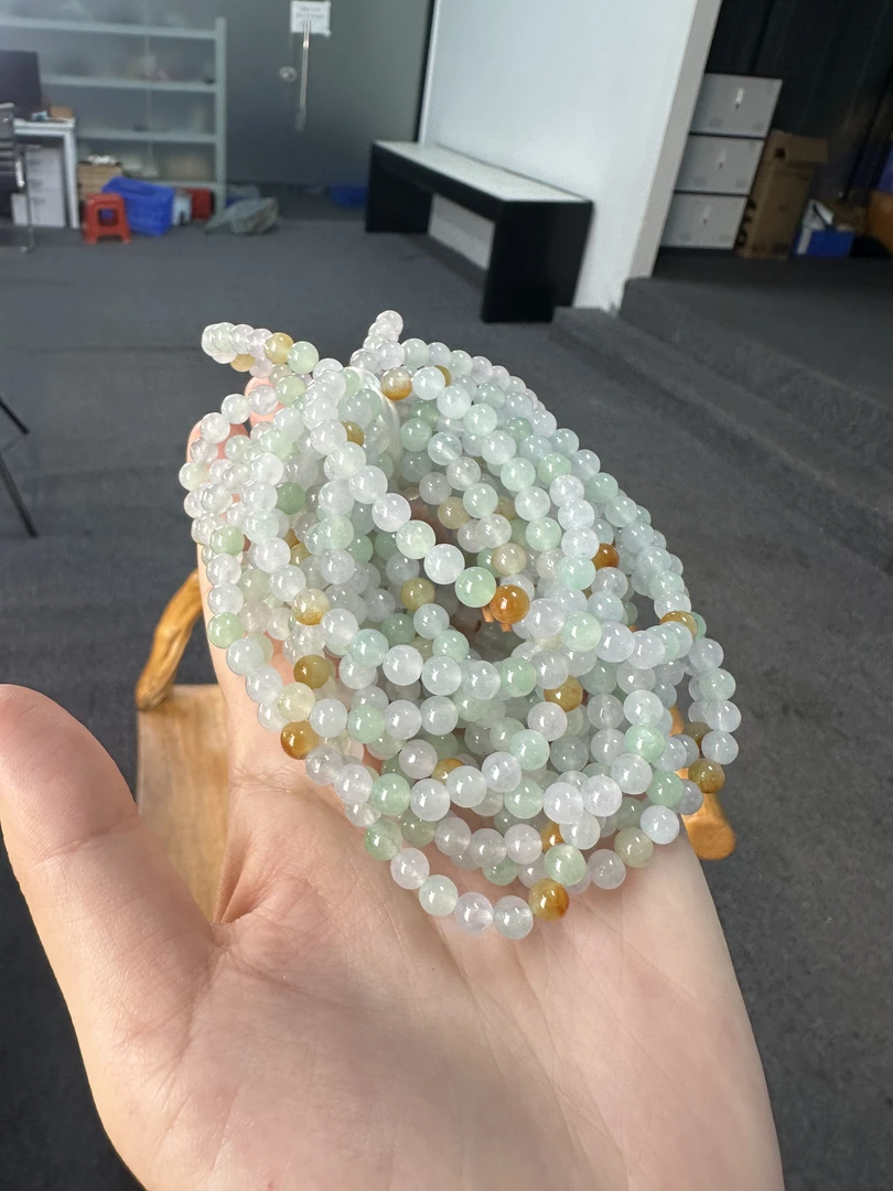 翡翠多宝圆珠手串玉手串（多样性发其一）