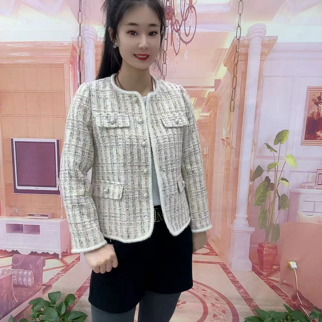 7112春季新款高品质 小香风外套（衣长57左右）