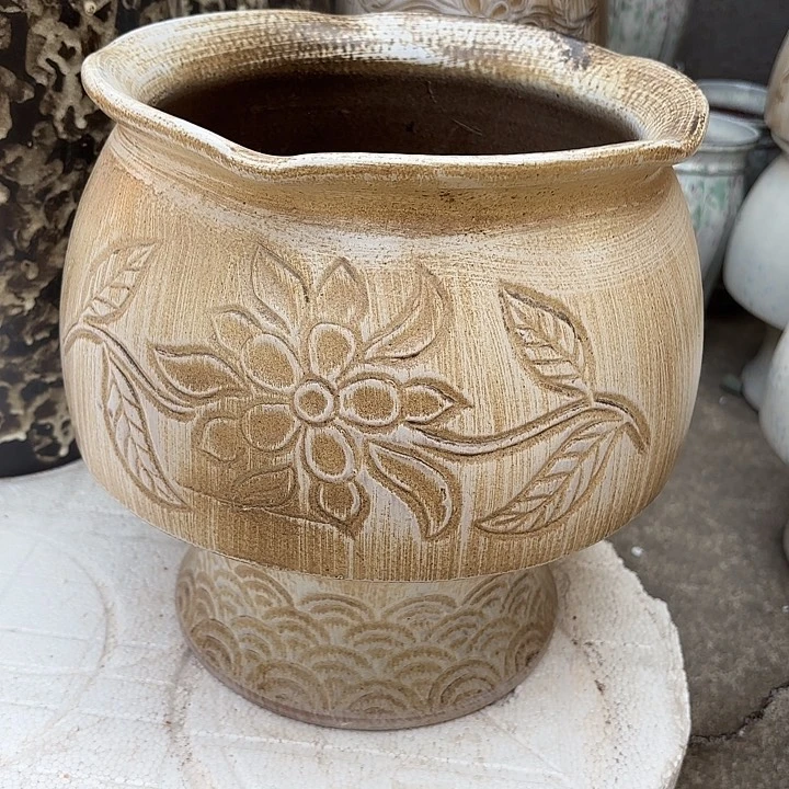 红陶复古口径23高度26火锅