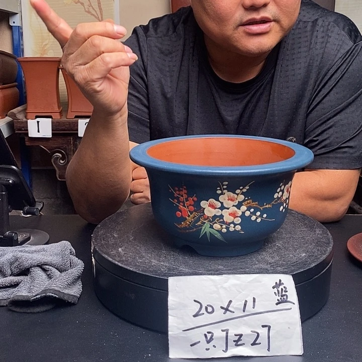 紫砂花盆货号一只JZ27