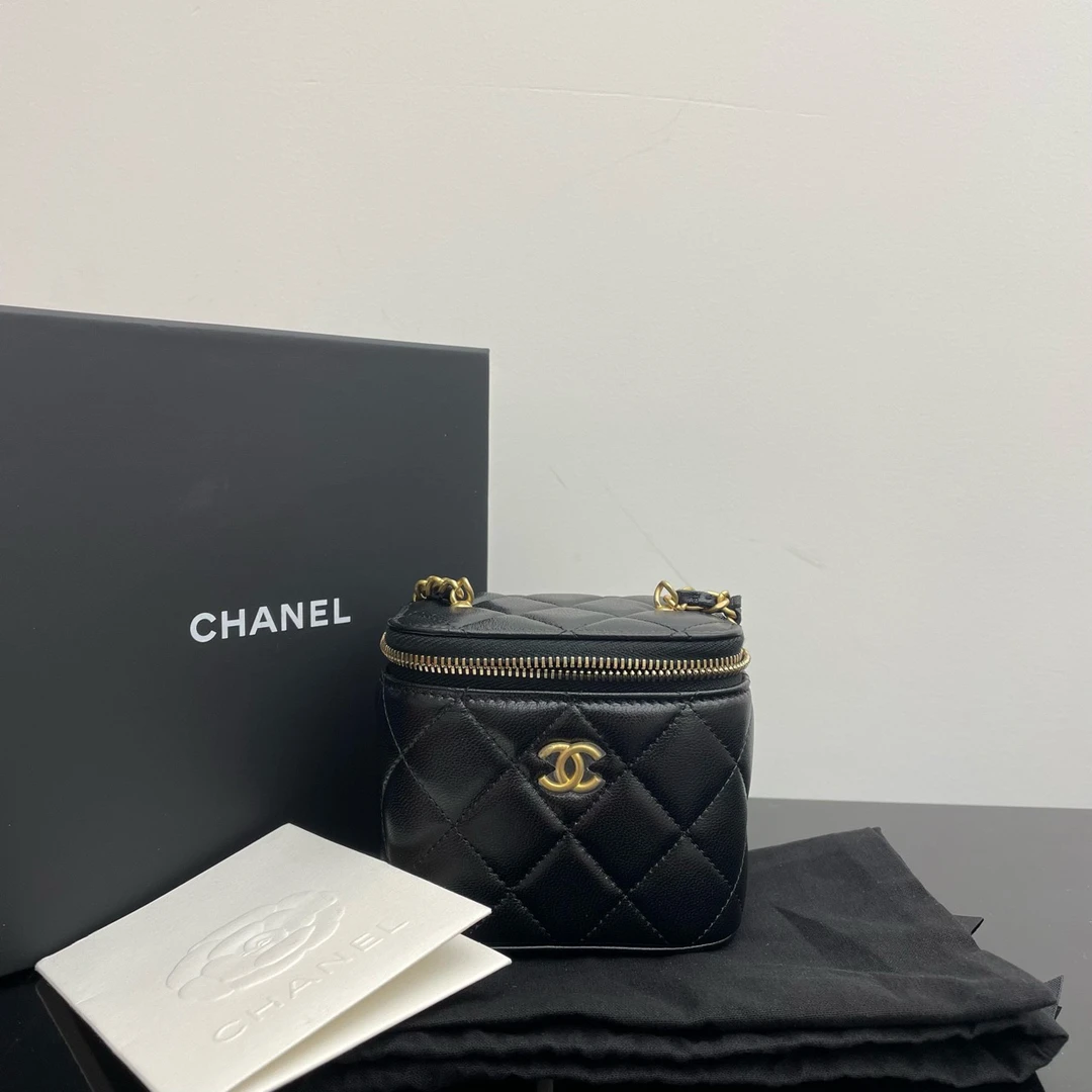 全新未使用 Chanel/香奈儿 金球mini化妆盒 配件：全套
