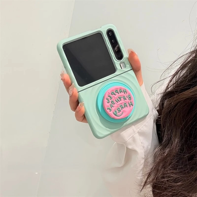 适用华为PuraX典藏版折叠屏手机壳小清新波漾磁吸zflip7/6/5女款