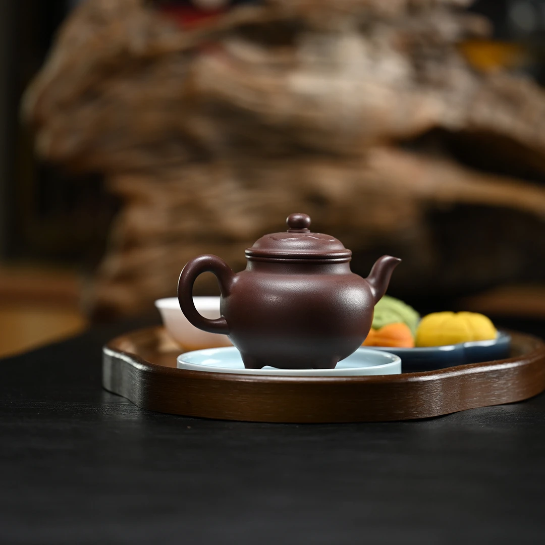 原矿紫泥大彬如意宜兴紫砂壶精工半手工内推功夫泡茶壶茶具230ML
