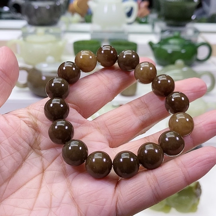 未镶嵌和田玉挂件手串卡13