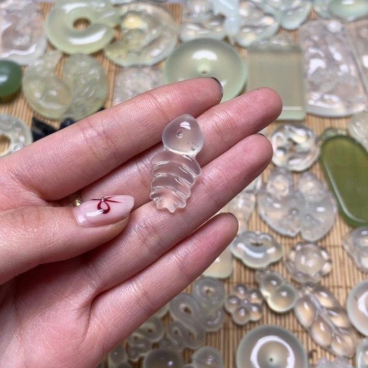 蛇纹石玉颈饰未镶嵌古****我