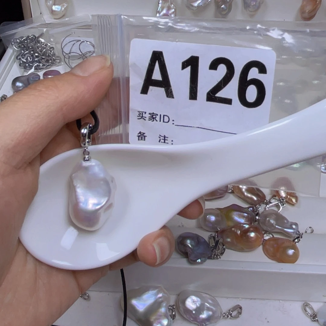 淡水珍珠巴洛克银S925镶嵌