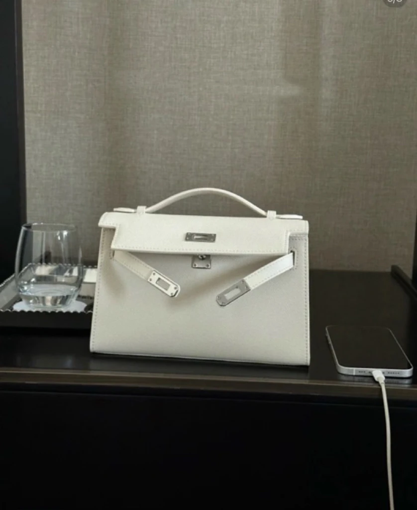 一代 凯莉包 EP原皮 时尚百搭单肩斜挎炸街气质双肩带真皮包包