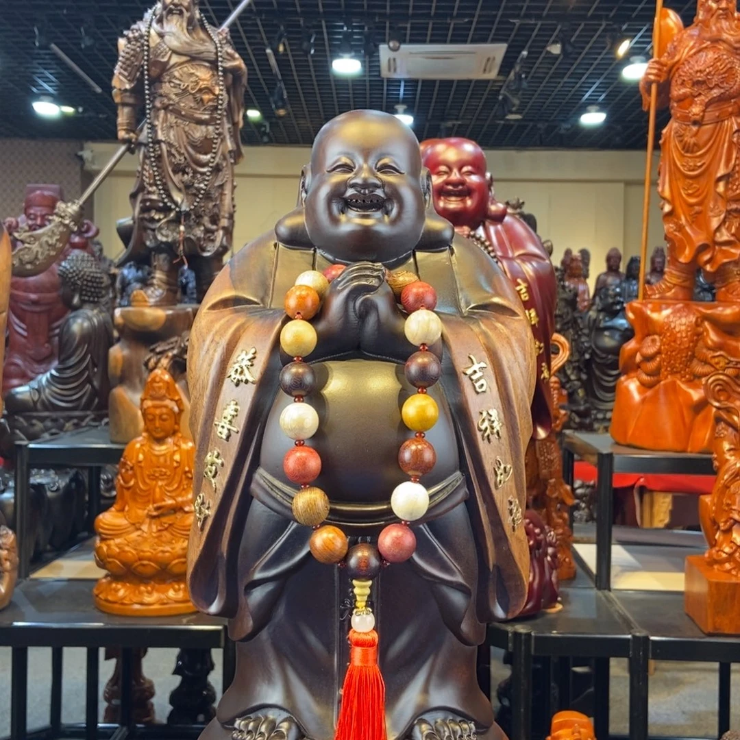 M***H风车木（黑檀木）黑檀木弥勒佛