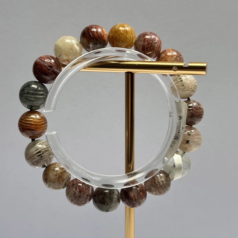 【璐璐珠宝·四季幽灵】天然四季千层幽灵水晶手串-0481（发其一）