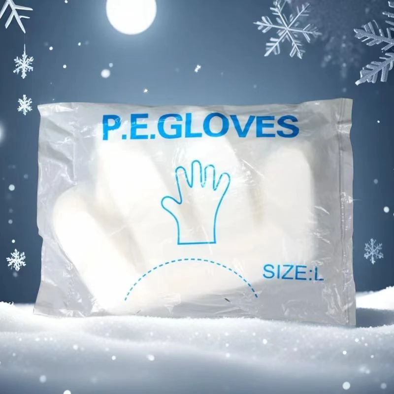 一次性手套美发工具塑料PE透明加厚染发烫发美发专用品