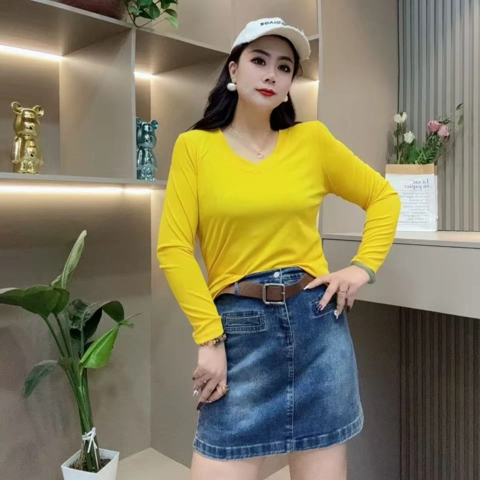 春季小衫-双 7025时尚简约休闲洋气百搭潮流显瘦胖MM大码女装新款