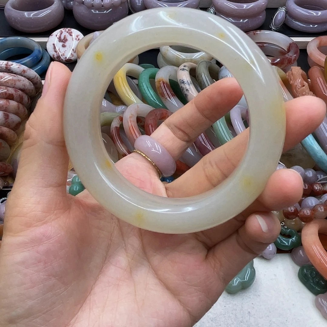 石英岩玉圈口56未镶嵌