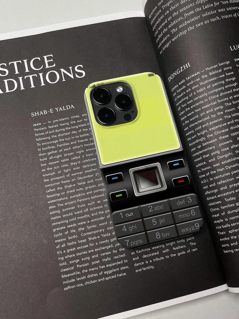 老人机手机壳适用于苹果16promax小众个性简约ins艺术轻薄15/14