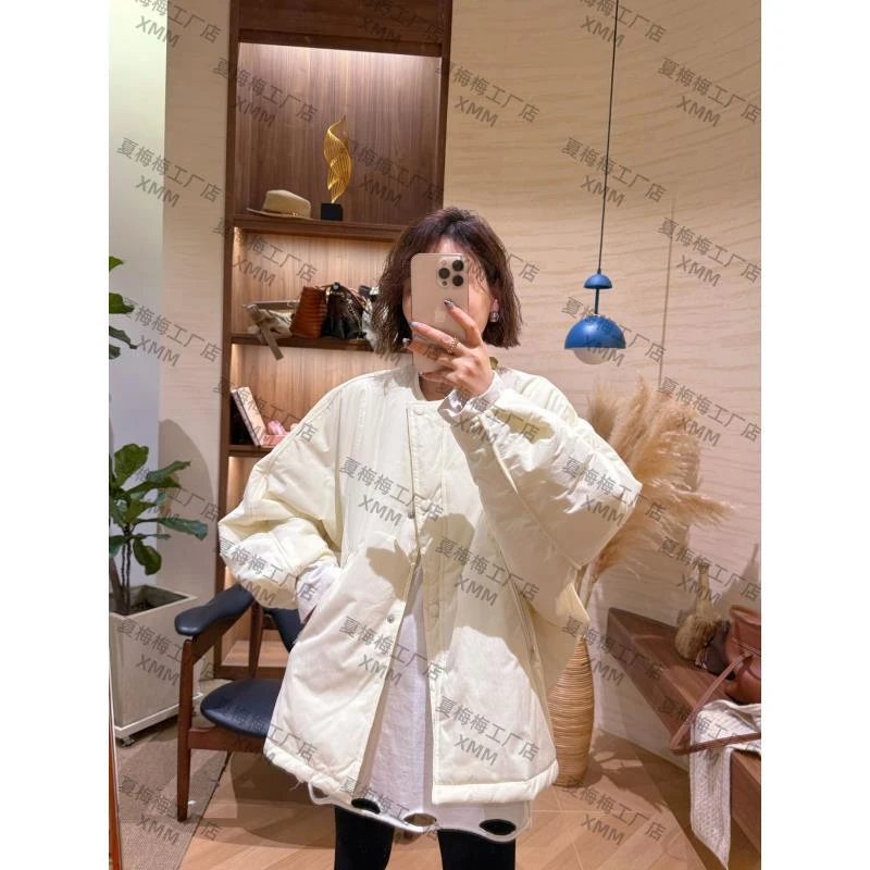 XMM.【圆领棉衣外套】时尚百搭潮流显瘦洋气宽松保暖秋冬休闲G91181