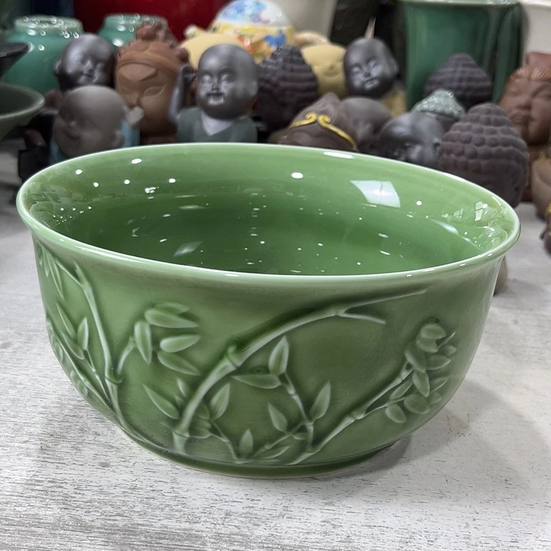 陶瓷绿植多肉微瑕花盆口径17*8.5无孔