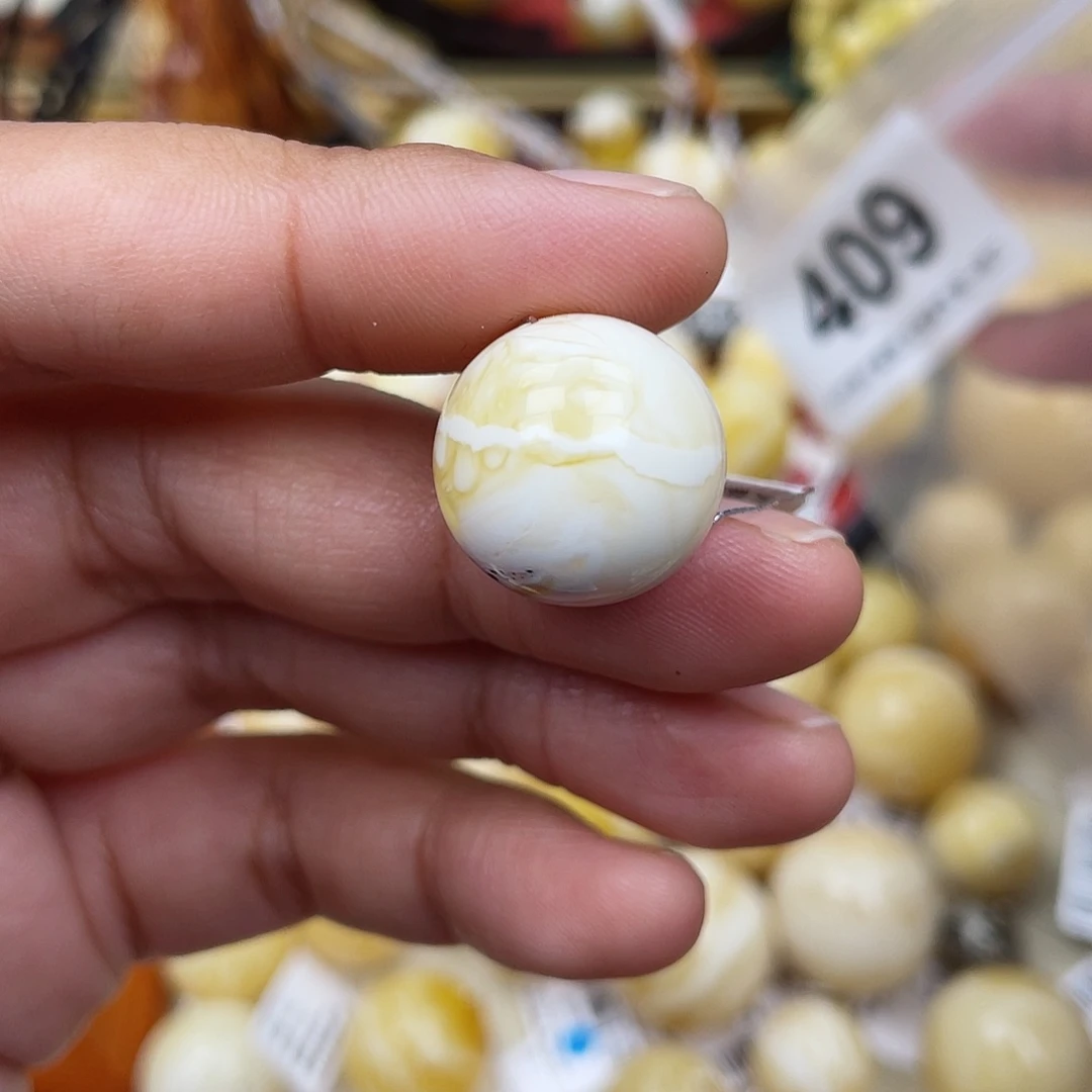 蜜蜡未镶嵌珠宝奇石17.6奥利奥