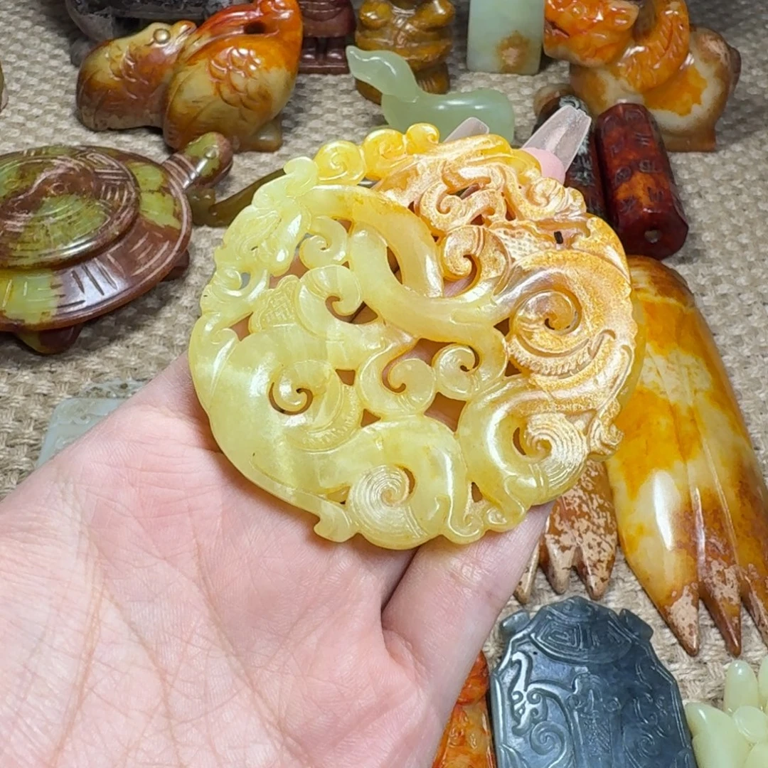 白玉菩提吊坠挂件