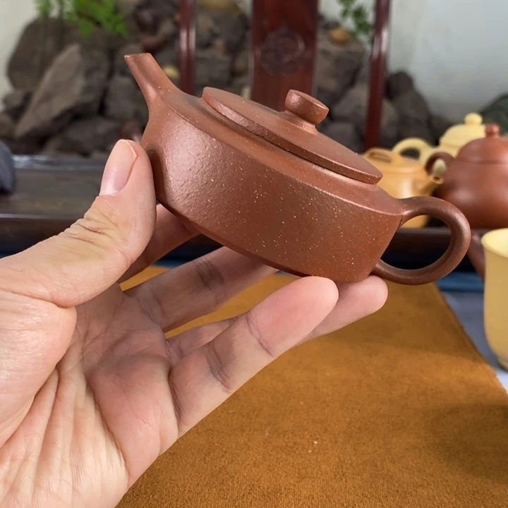 紫砂茶壶宜兴紫砂红降110