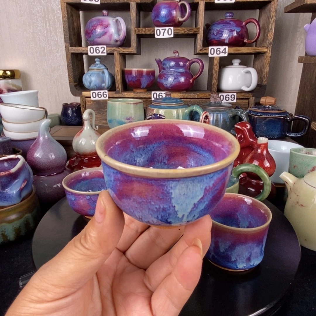 凯***归中国神后钧瓷茶具