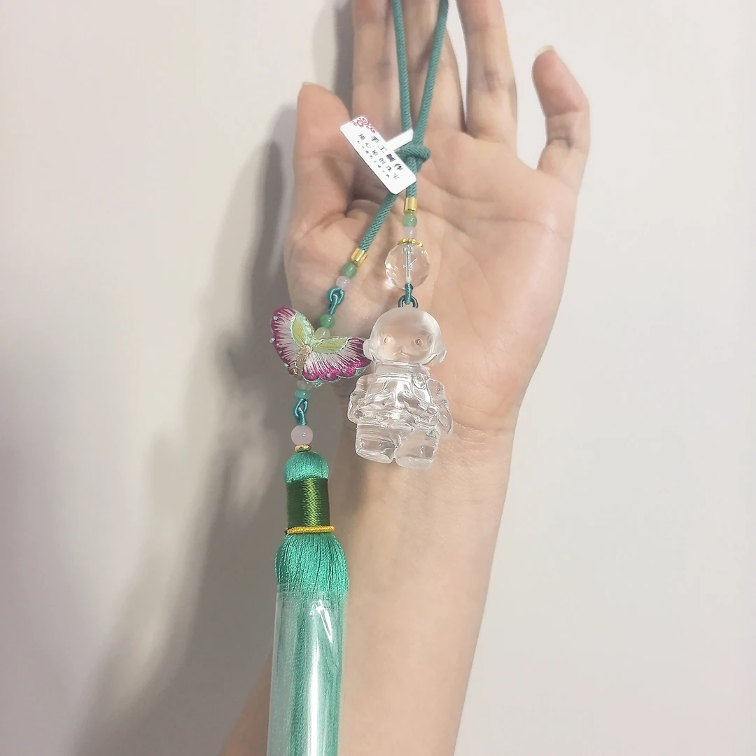 白水晶车挂原创设计