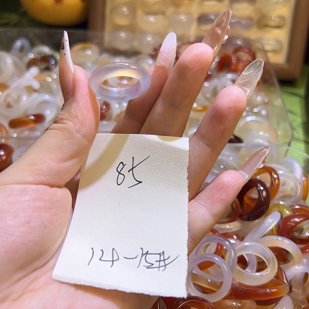 未镶嵌戒指玛瑙/玉髓