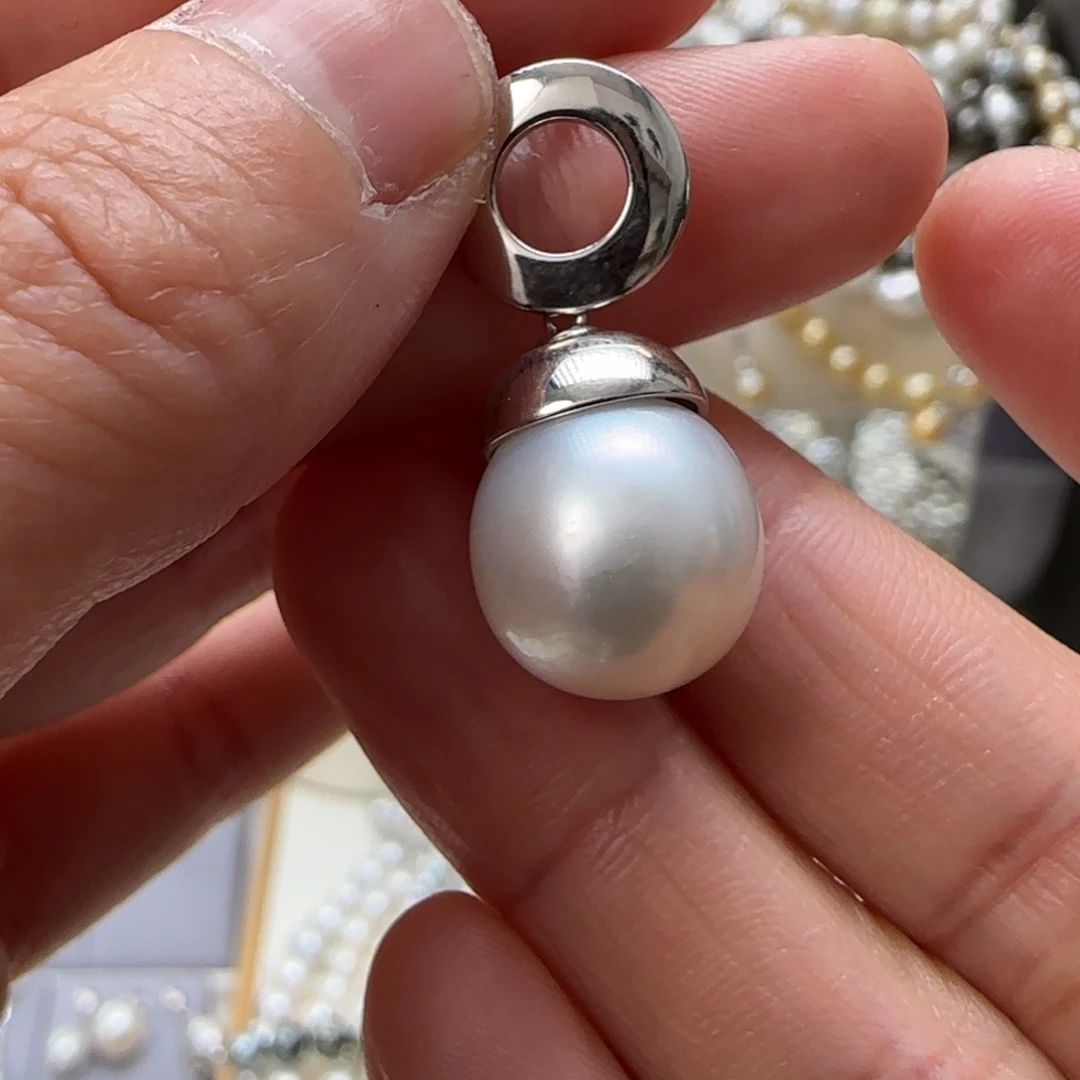 海水珍珠颈饰银S925镶嵌