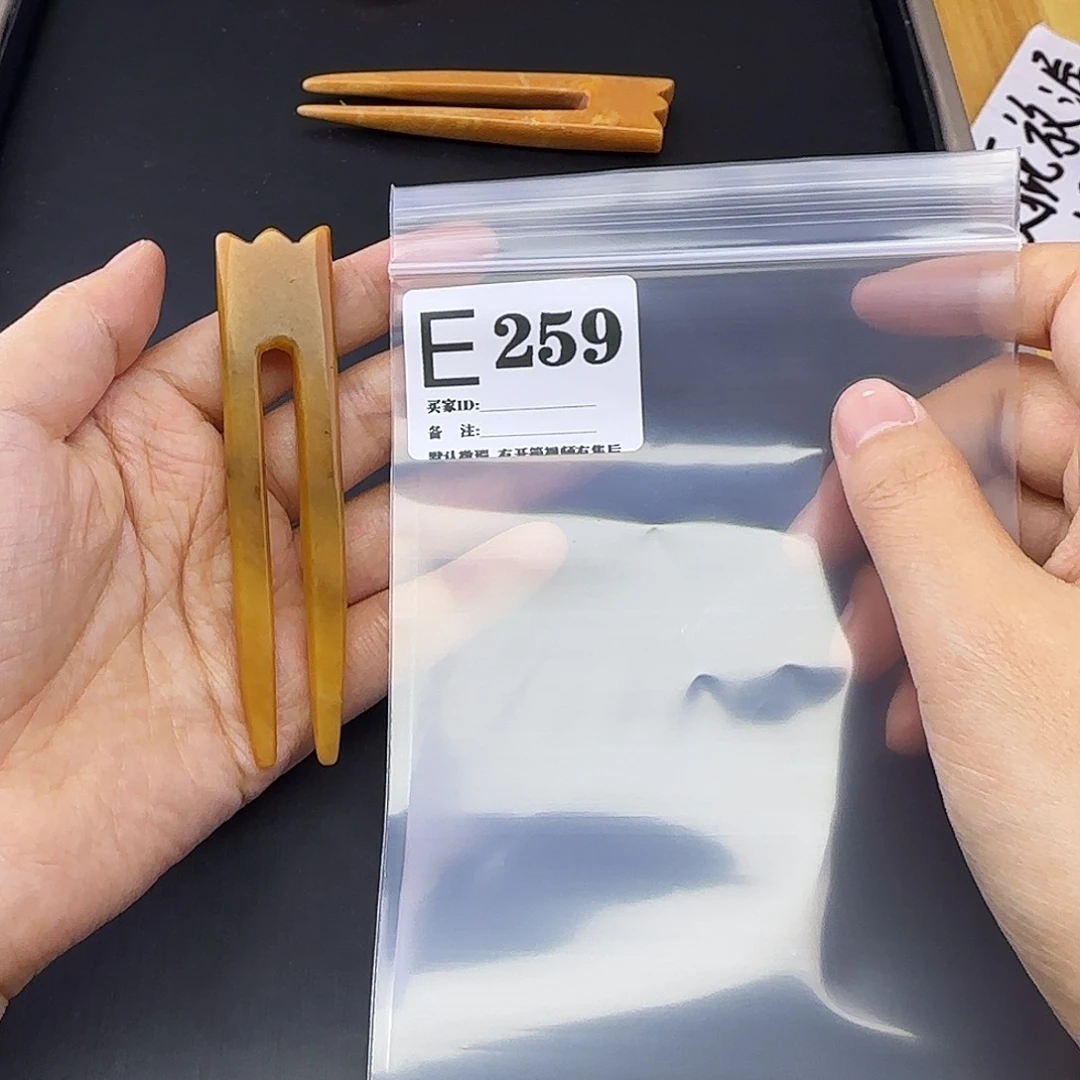 蛇纹石玉发饰合金牵***手