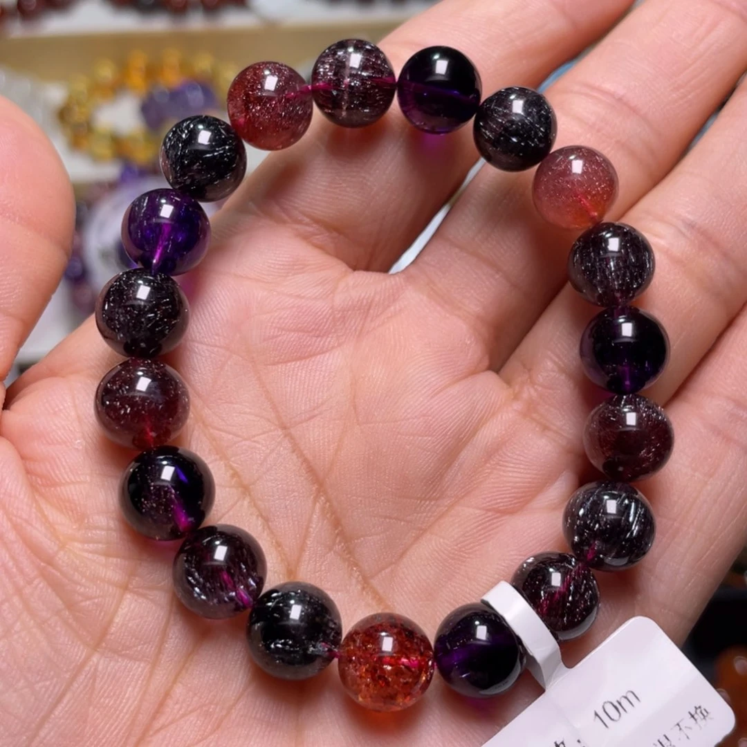 水晶手链未镶嵌超七黑加仑