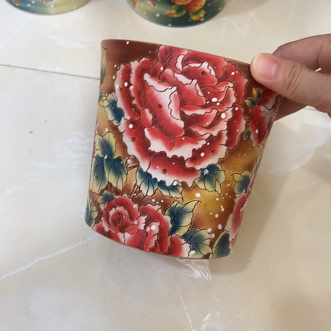 景德镇陶瓷炫彩花盆