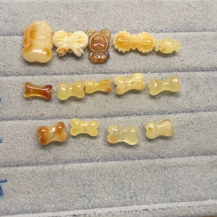 裸石琥珀未镶嵌?****笑天然蜜蜡配件
