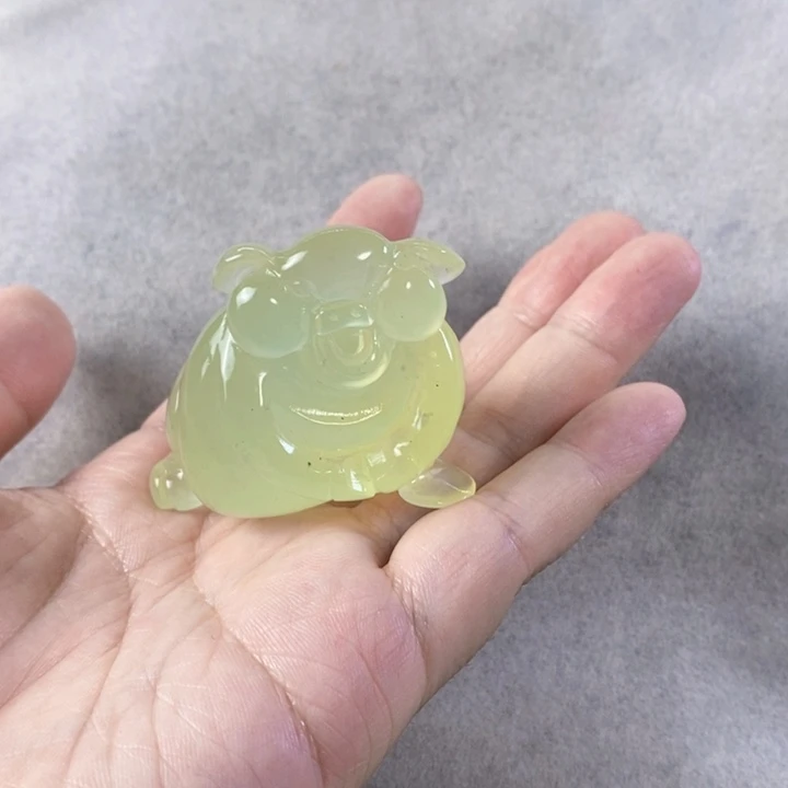未镶嵌岫玉手把件