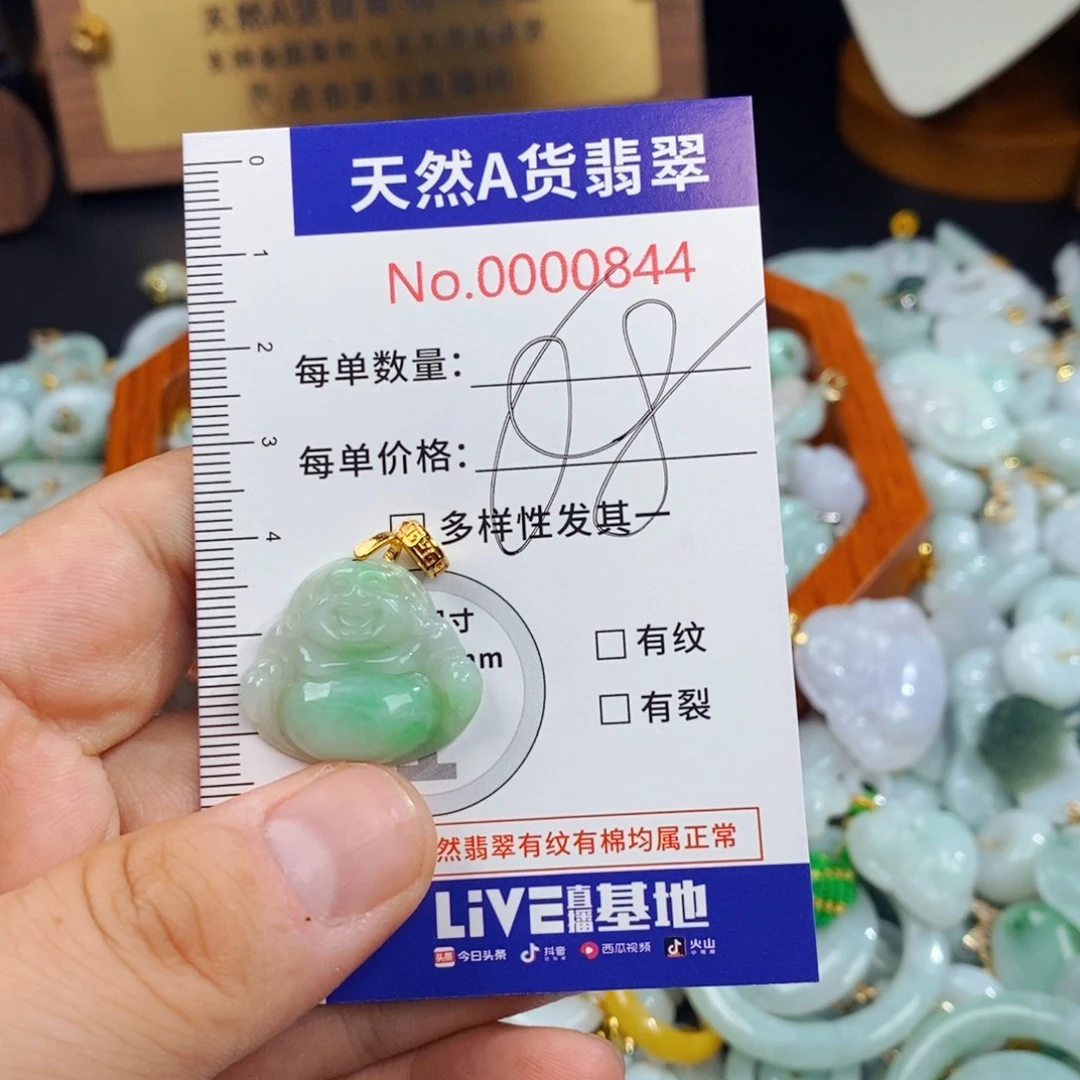 翡翠未镶嵌颈饰844
