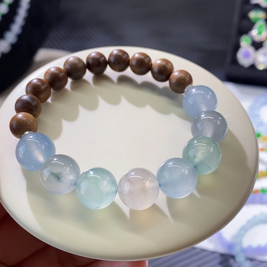 翡翠手链未镶嵌清冷风手串