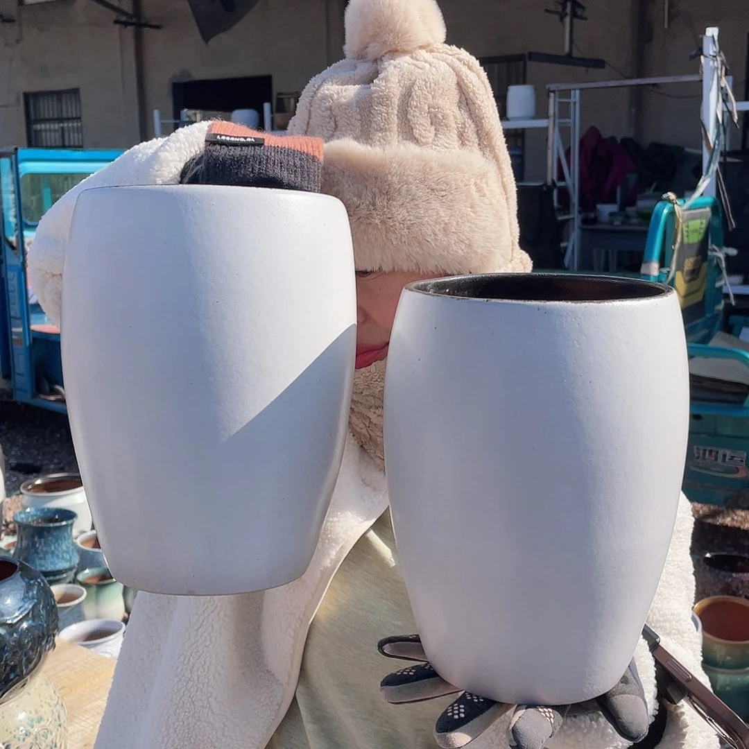 红陶王嫂花盆0130-173