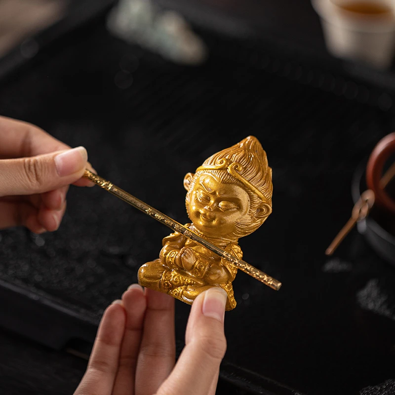 茶宠摆件精品创意遇水变色孙悟空茶台桌面功夫茶具茶道配件茶玩