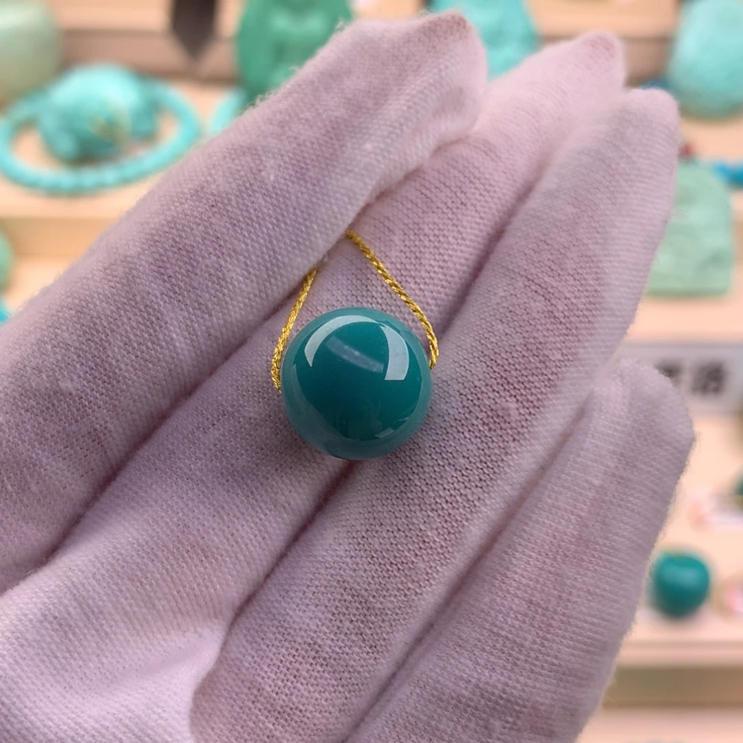 绿松石珠宝奇石未镶嵌13.4