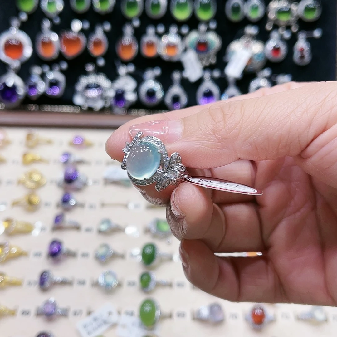 银S925镶嵌戒指黄晶