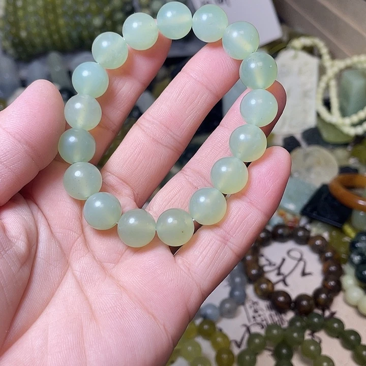 蛇纹石玉未镶嵌手链