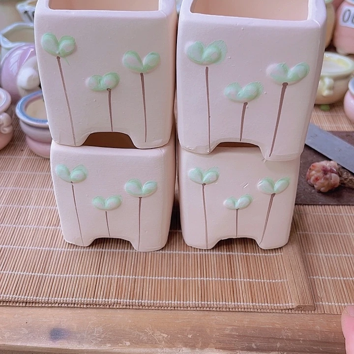 红陶陶瓷花盆当场满12包邮
