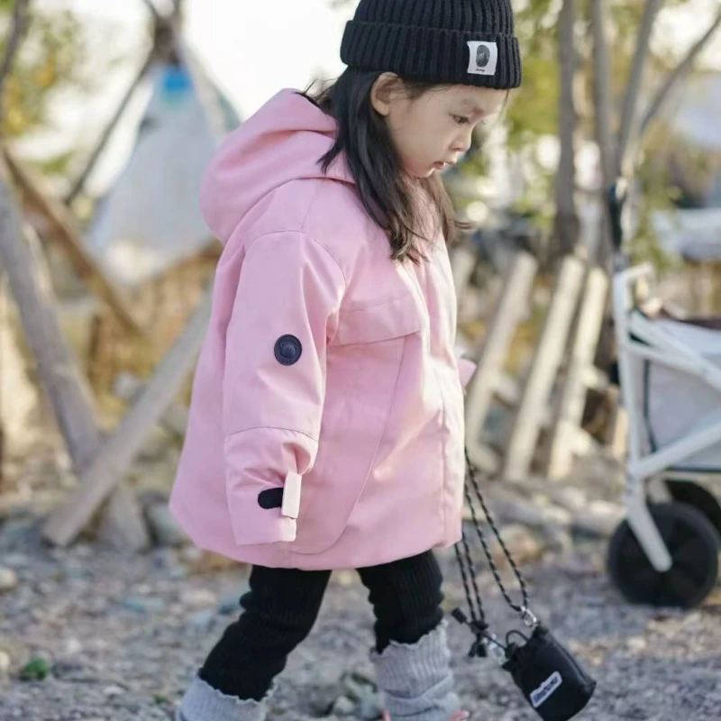 米乐熊童装冬季工装冲锋衣羽绒服1721