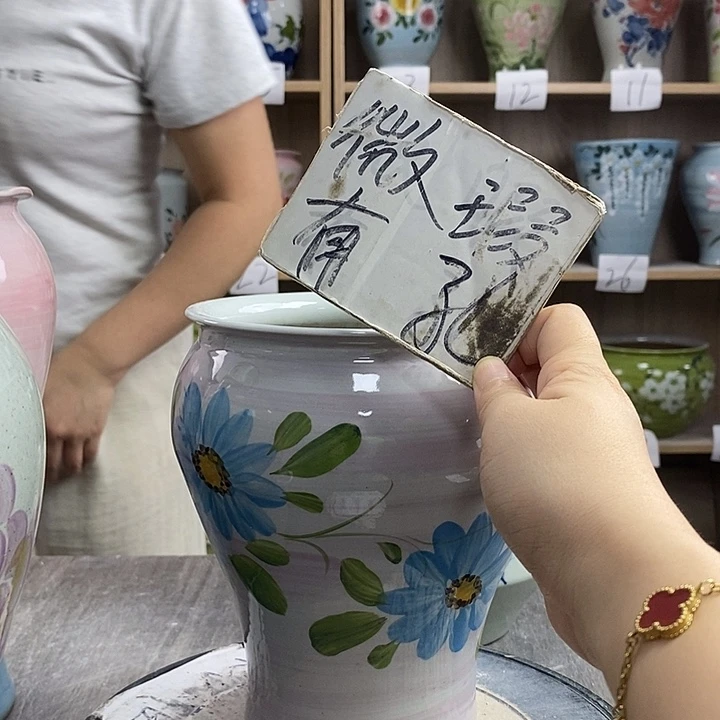 摆件12xc景德镇陶瓷花盆