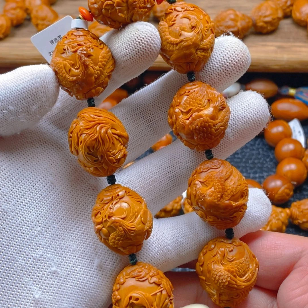 手串/手链橄榄核许忠英2.4凤穿牡丹