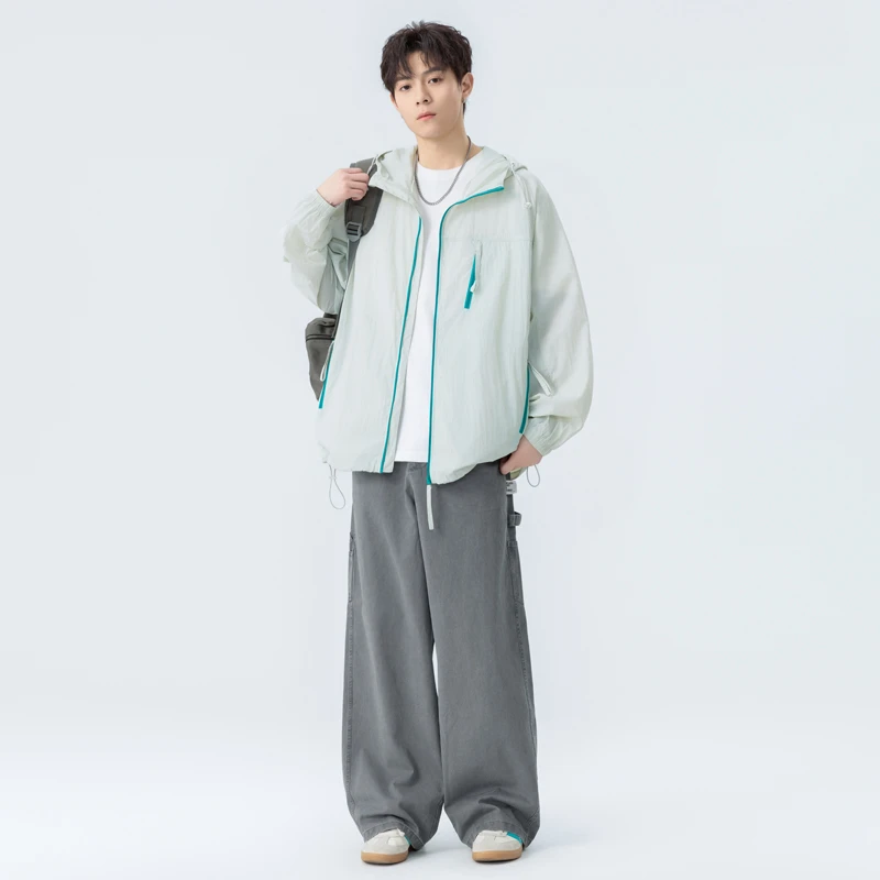 山丘屿风·防晒UPF50+原纱100面料防晒户外透气轻薄皮肤衣连帽