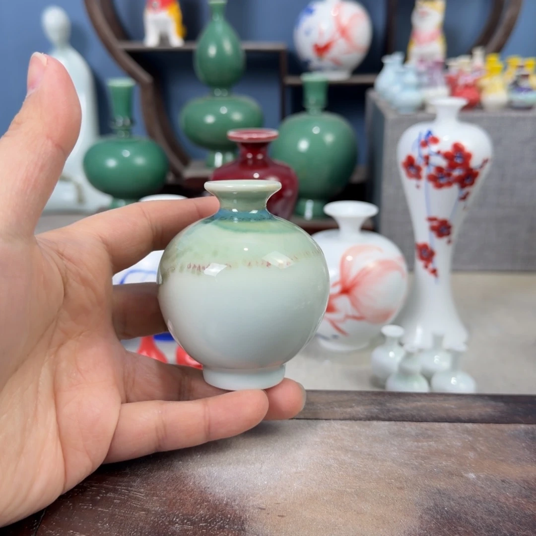 陶瓷手工小花器摆件